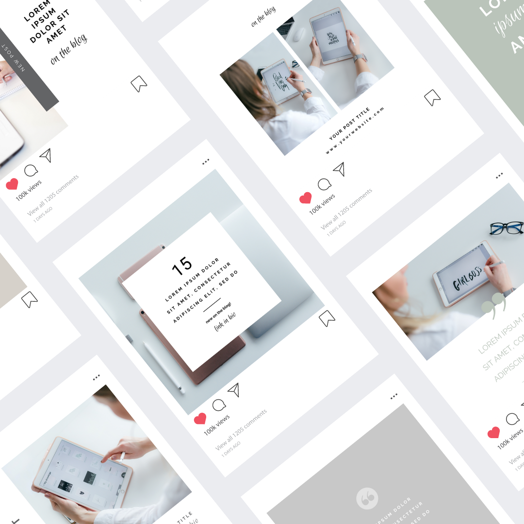 8 Instagram Post Templates
